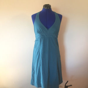 Blue Athleta Halter Dress